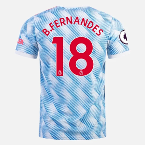 Günstige Fußballtrikots Manchester United Bruno Fernandes 18 Auswärts Trikot Away 2021/22 – Kurzarm